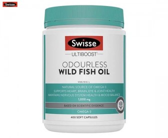 Swisse 斯维诗 无腥味深海野生鱼油软胶囊1000mg 400粒